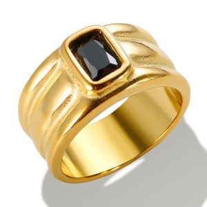 casting stainless steel zircon rings