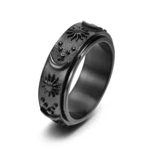 MSXRGS864 Black Stainless Steel Rings