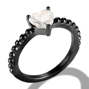 MSXRQX978 Black Stainless Steel Rings